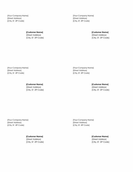 Shipping labels (Simple Lines design, 6 per page) Shipping labels (Simple Lines design, 6 per page)