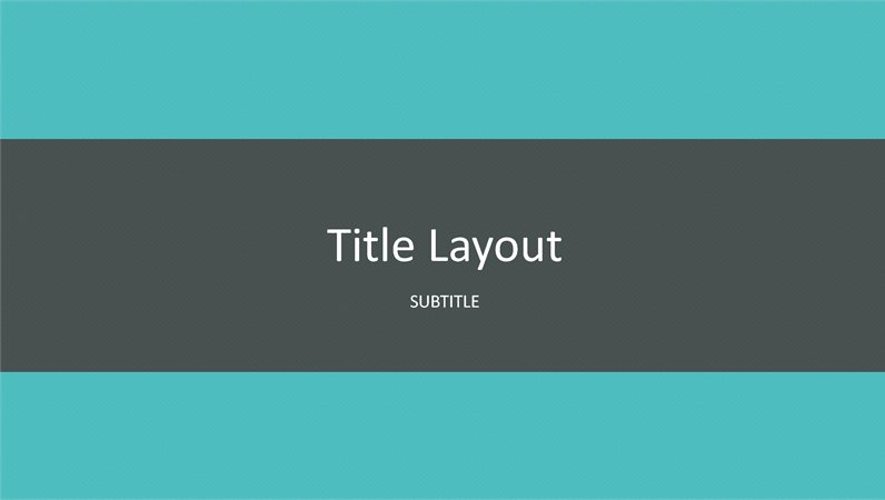 Teal banded presentation (widescreen) Teal banded presentation (widescreen)