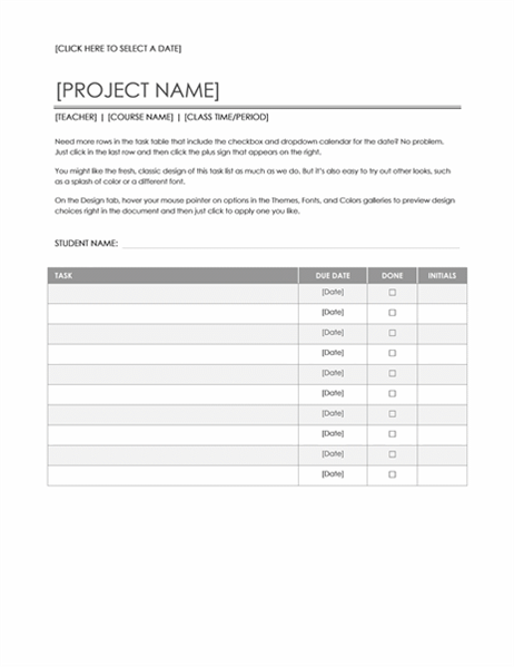 assingment sheet