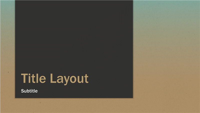 Blue-Tan Gradient presentation (widescreen) Blue-Tan Gradient presentation (widescreen)