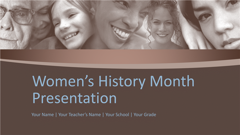 Women's History Month presentation Women's History Month presentation