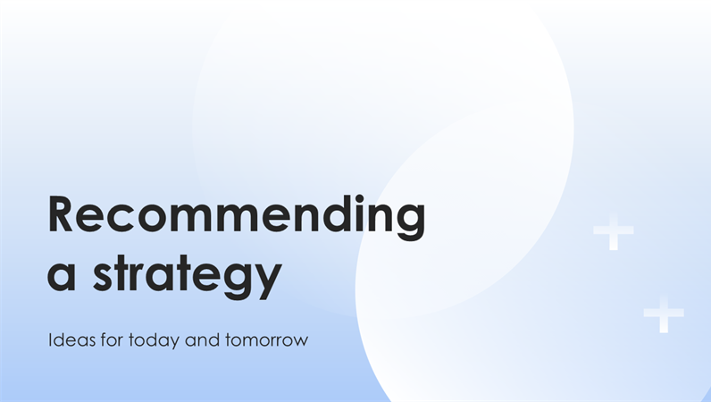 Business strategy presentation