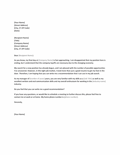 letter of recommendation office manager