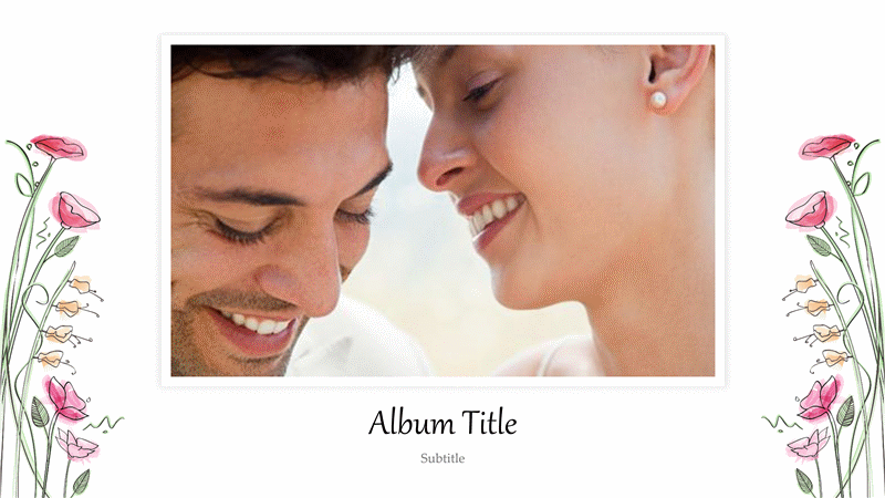 Wedding photo album (Watercolor design, widescreen) Wedding photo album (Watercolor design, widescreen)