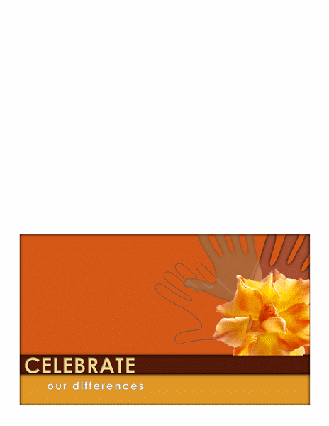 Martin Luther King Day greeting card (half-fold) Martin Luther King Day greeting card (half-fold)