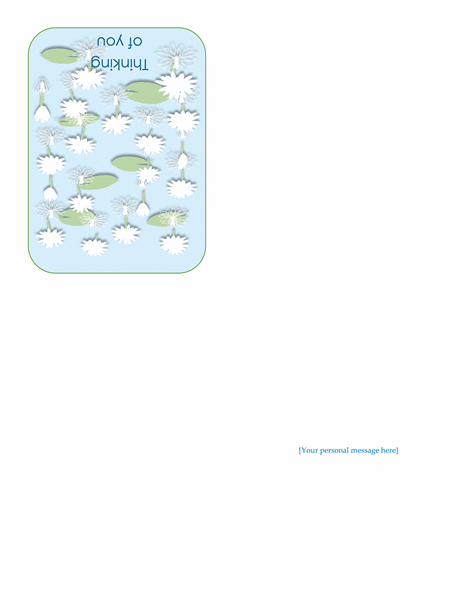Friendship card (quarter-fold) Friendship card (quarter-fold)