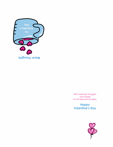 Valentine's Day card (quarter-fold) Valentine's Day card (quarter-fold)