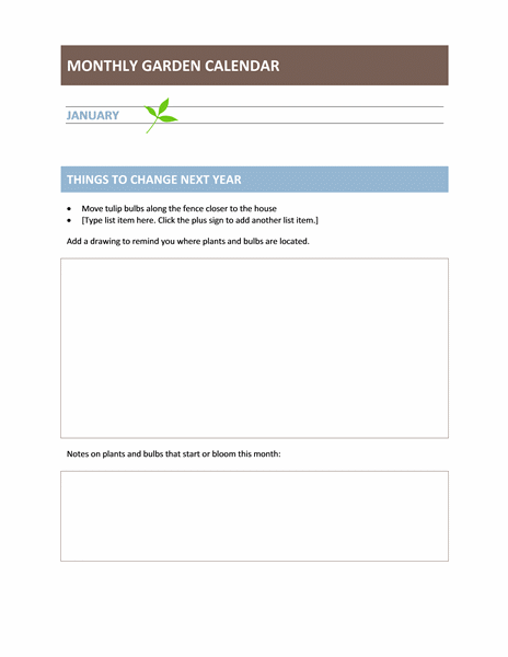 Monthly garden journal (12 pages) Monthly garden journal (12 pages)