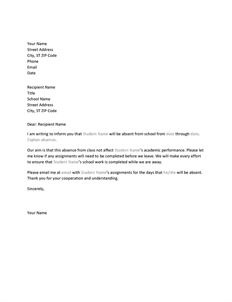 Absence Letter To Teacher Grude Interpretomics Co