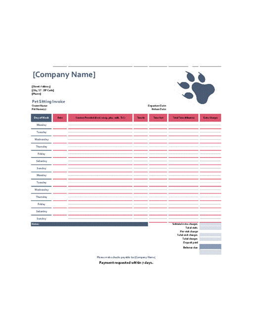 Pet Sitting Form Template Arts Arts