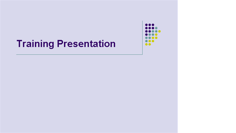 presentation training examples