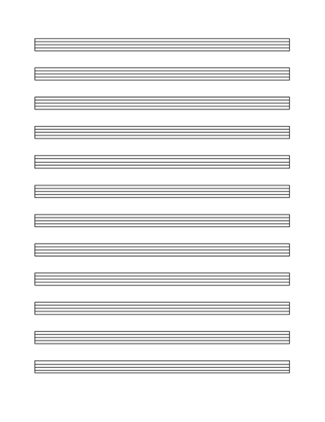 manuscript with music paper with bar lines