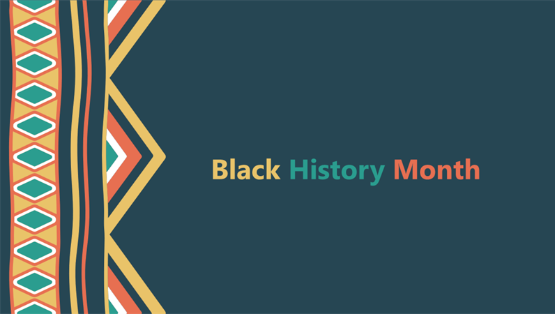 Black History Month Powerpoint Template Flyer Template