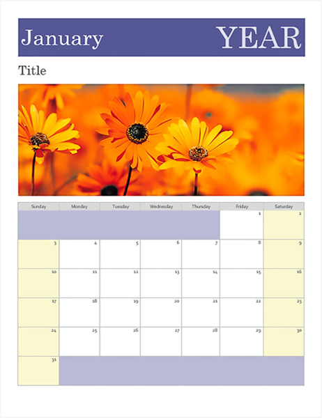 Photo calendar Photo calendar
