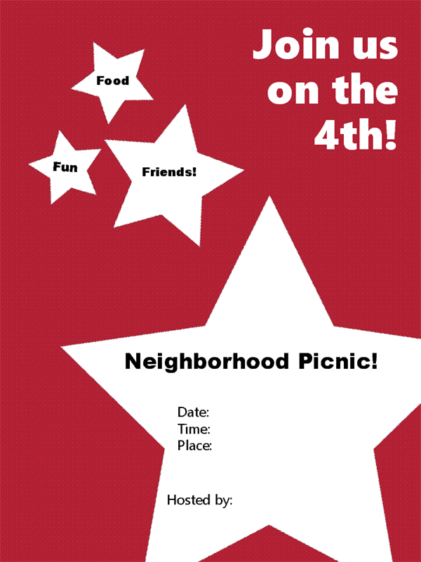 Star celebration flyer Star celebration flyer