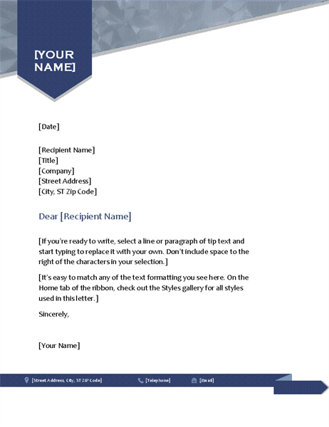 Letterhead Template Word 2013