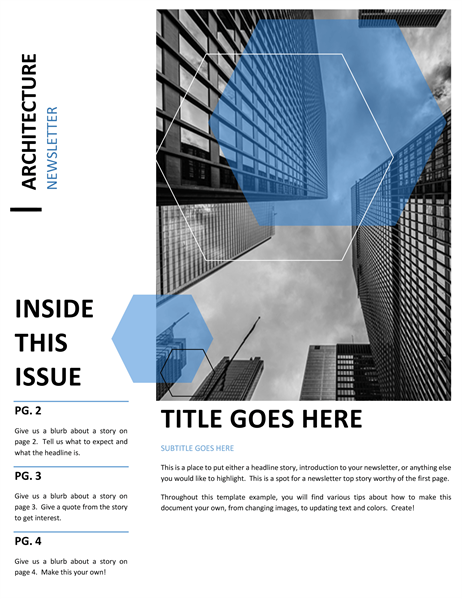 Newsletter (Executive design, 2 pages) - Office Templates