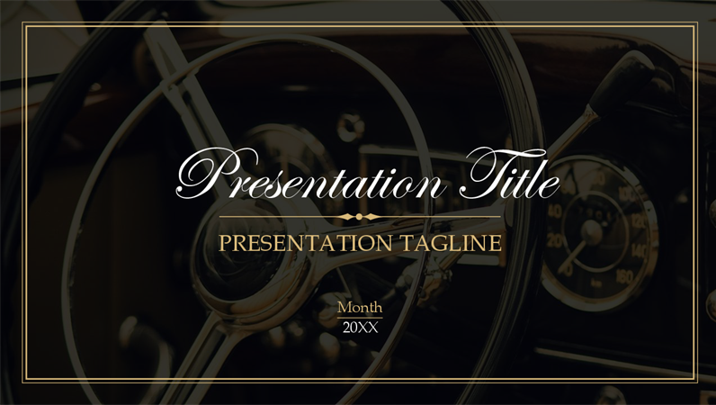 Vintage presentation Vintage presentation