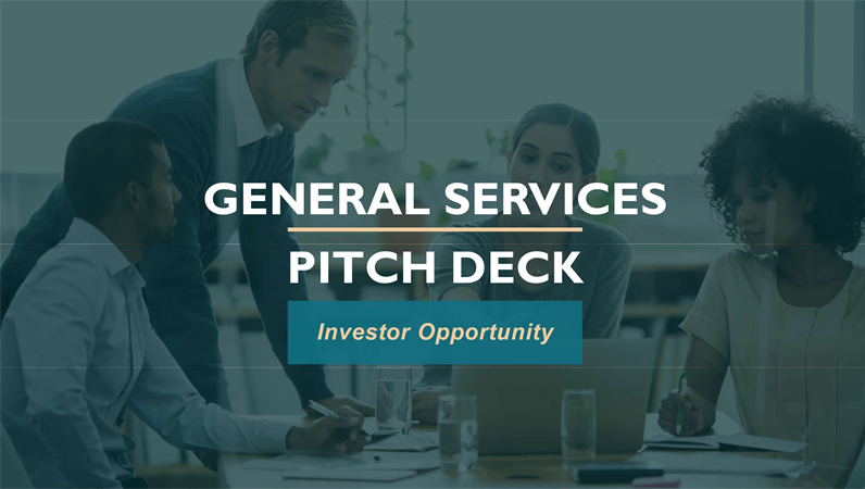 Professional services pitch deck Professional services pitch deck