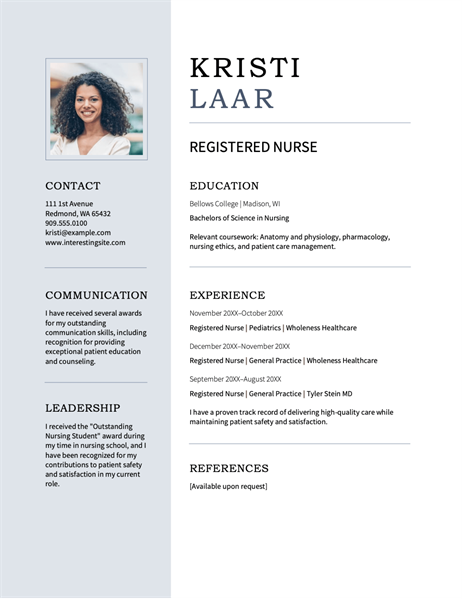 Contemporary photo resume Contemporary photo resume