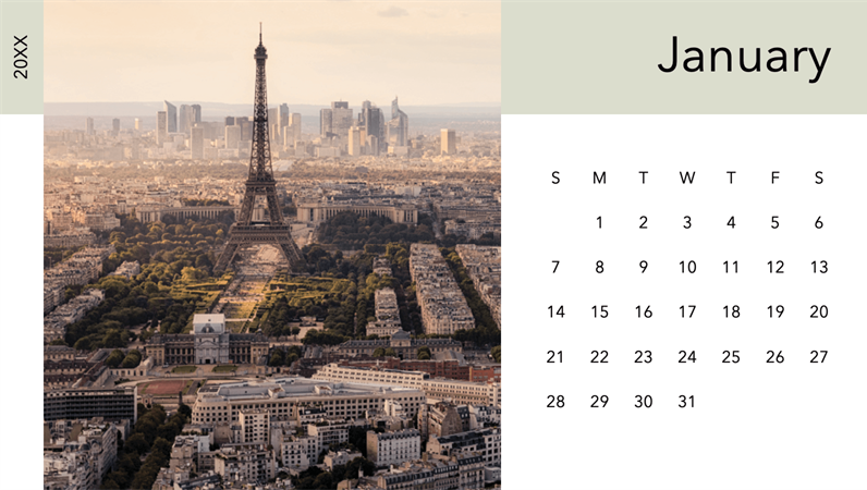 Cityscape photo calendar Cityscape photo calendar