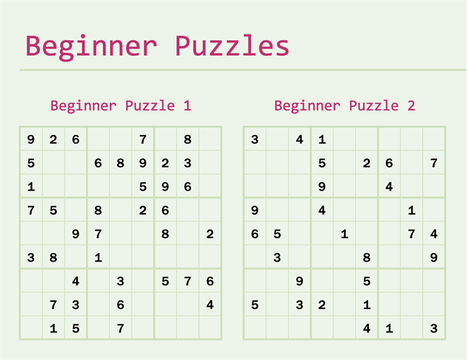 sudoku game