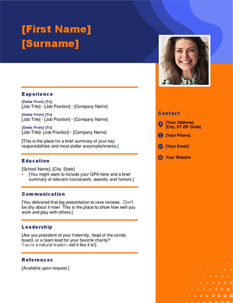 Headshot resume Headshot resume