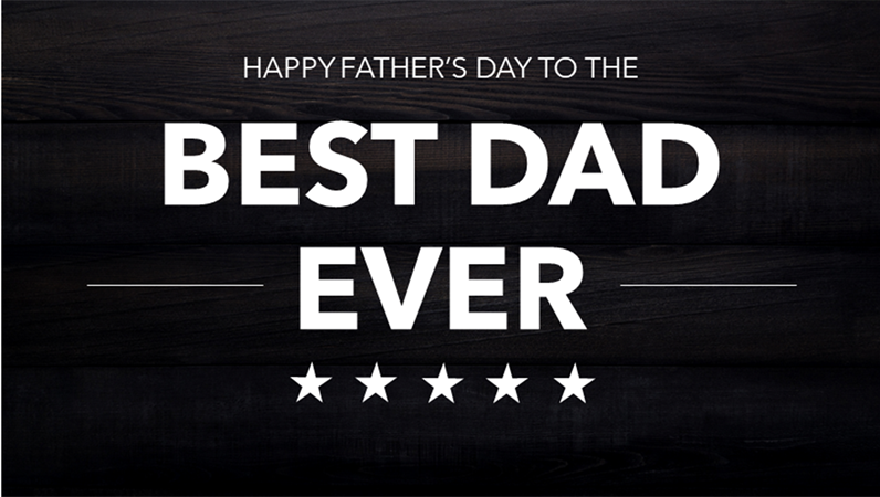 Typographic Father's Day cards Typographic Father's Day cards