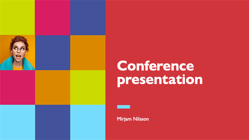 Colorful conference presentation Colorful conference presentation