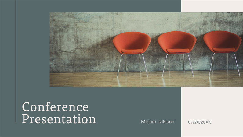 Modern conference presentation Modern conference presentation