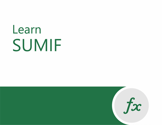 SUMIF tutorial SUMIF tutorial