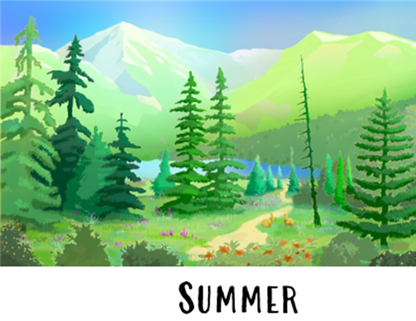Wilderness scenes greeting cards (quarter-fold) Wilderness scenes greeting cards (quarter-fold)