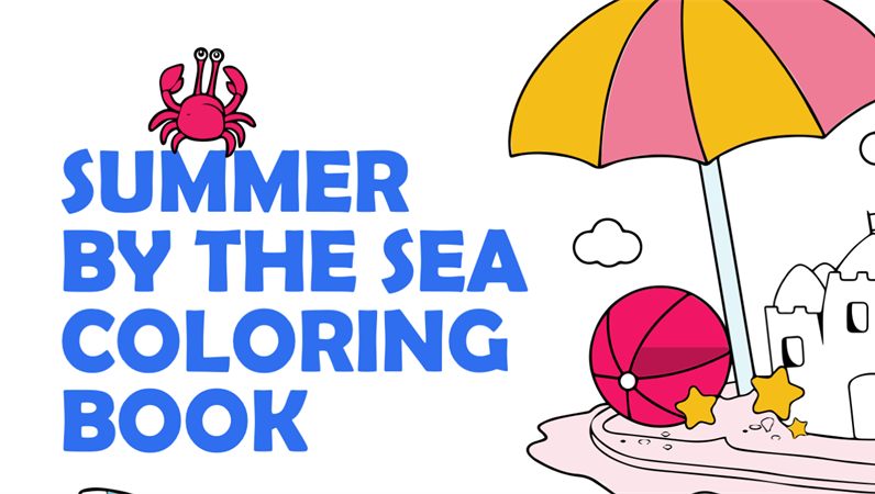 Summer by the sea coloring book Summer by the sea coloring book