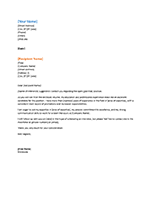 formal business letter templates