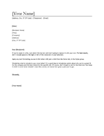 Cover letter download word