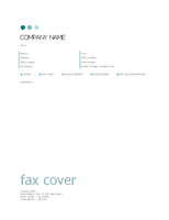 Company fax cover letter