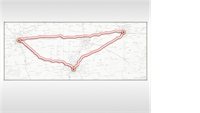Animated travel routes on a map