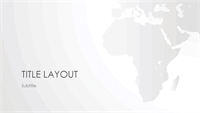 World maps series, African continent presentation (widescreen)