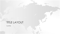 World maps series, Asian continent presentation (widescreen)
