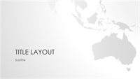 World maps series, Australian continent presentation (widescreen)