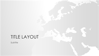 World maps series, European continent presentation (widescreen)