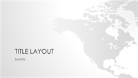 World maps series, North American continent presentation (widescreen)