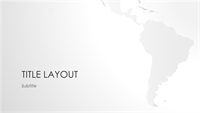 World maps series, South American continent presentation (widescreen)