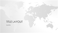 World maps series, World  presentation (widescreen)