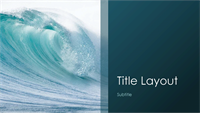 Ocean waves nature presentation (widescreen)