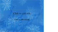 Snowflakes design slides