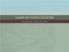 Presentation for report on country