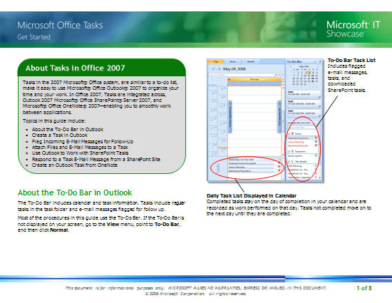 Training Guide Microsoft Office Tasks Get Started