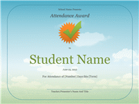 Student attendance award