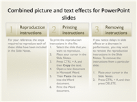 Combined picture and text effects for PowerPoint slides
